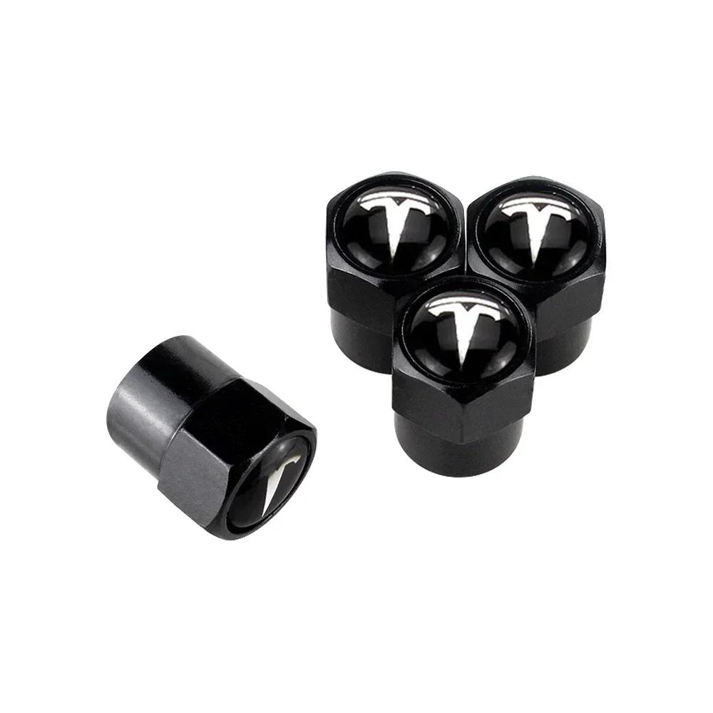 

Car Sticker Tesla Car Wheel Tire Valve Caps Tyre Rim Stem Covers Airdust for Tesla Model 3 Y S X Roadster P75D P85D P90D P100D E чёрный