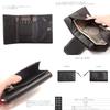PEANUTS Key Case Genuine Leather Coin Purse 73302 [Peanuts] Men's Women's (Black)