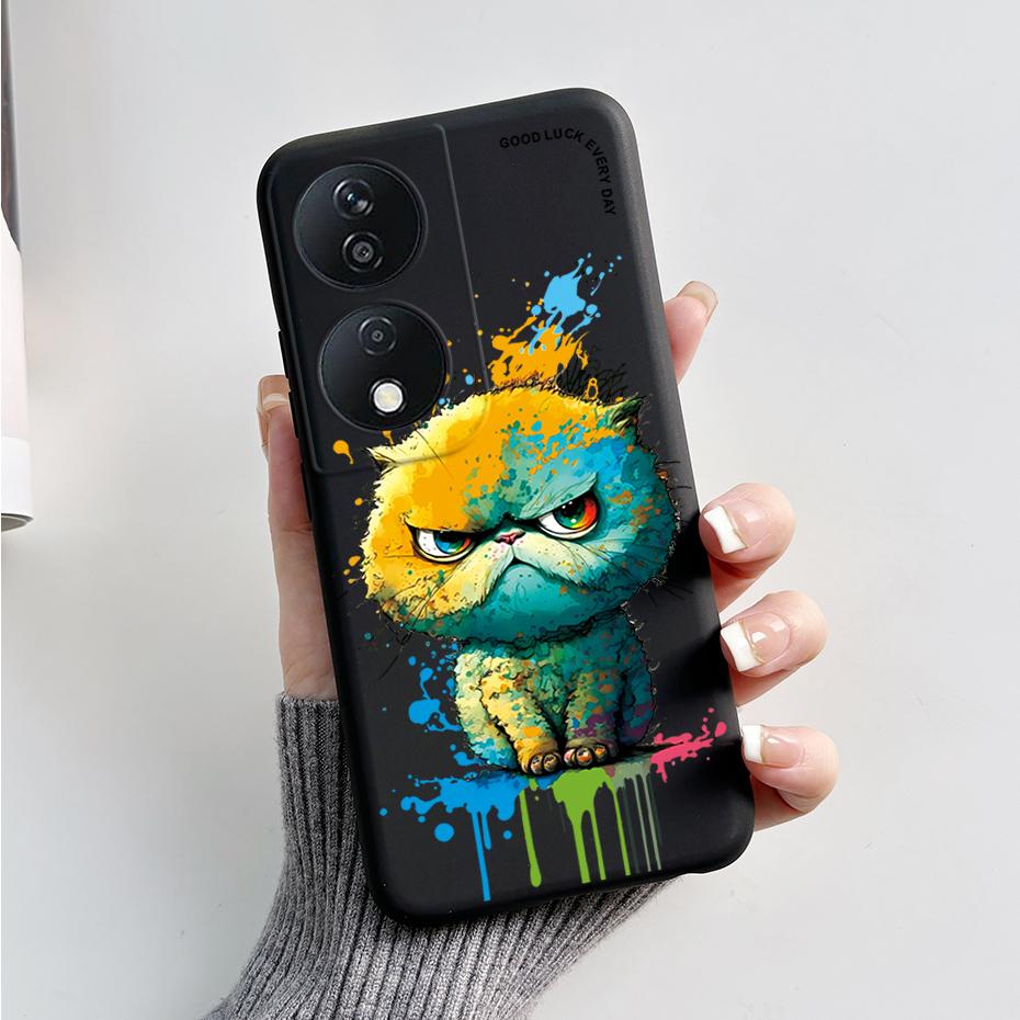 For Honor 90 Smart Case Cute Rabbit Panda Soft Silicone Back Cover For Honor 90 Smart 90Smart CLK-NX1 CLK-NX3 Phone Case Coque