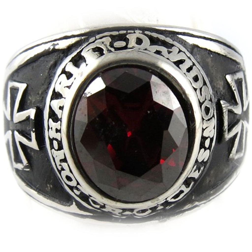 Designer Ring 'Thorgal' Red
