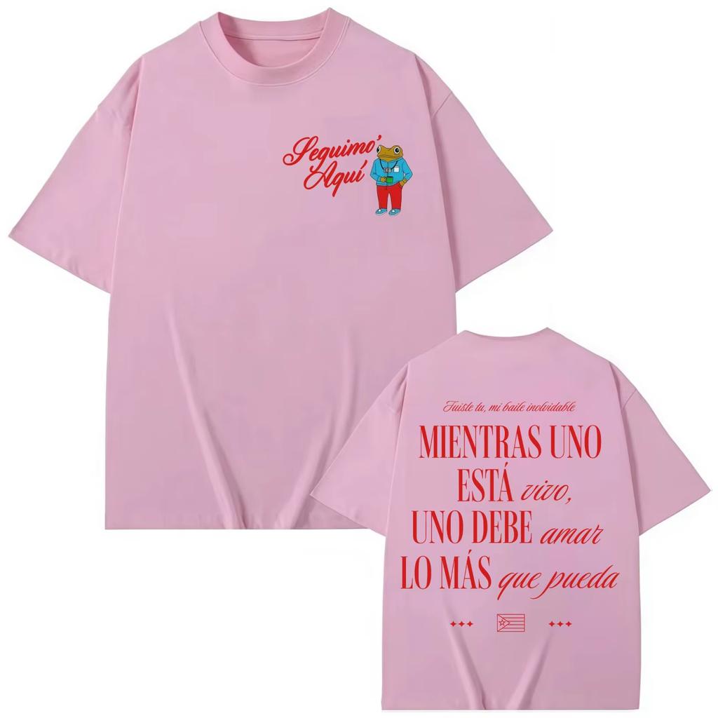 Rapper Bad Bunny Merch Tshirt Fashion Hip Hop Pop Music Short Sleeve Top Men Women Casual pure Cotton pop Y2K Streetwear