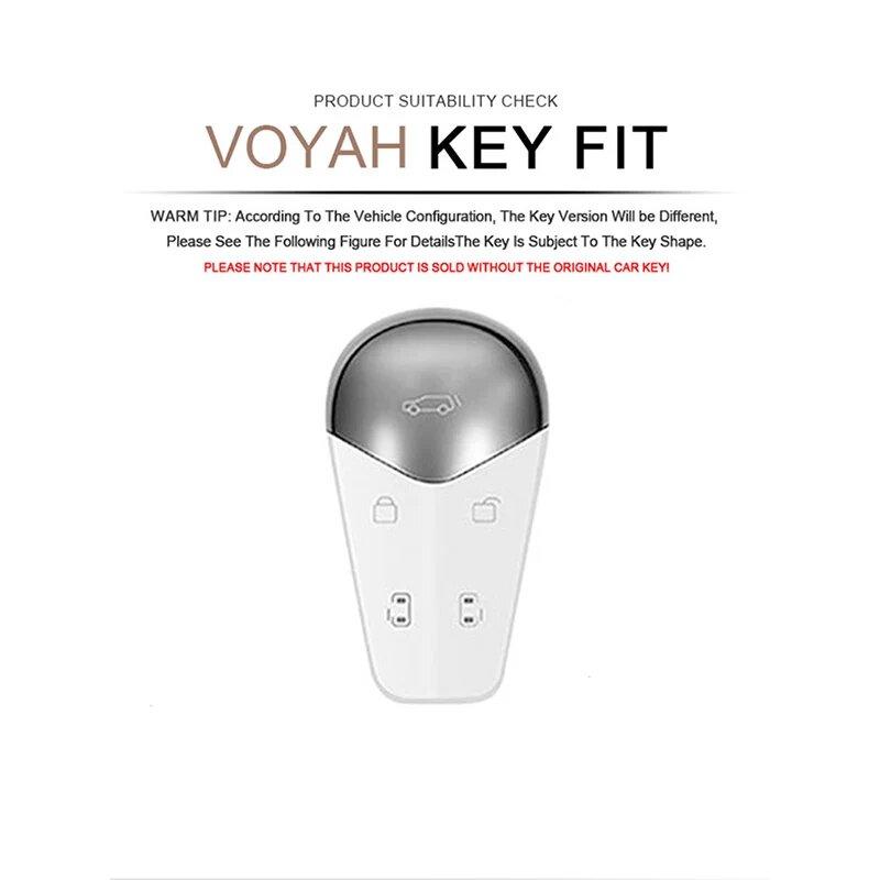 Zinc Alloy Leather Car Key Case Voyah Dreamer Dream Free Car Smart Remote Key Fob Case Auto Accessories
