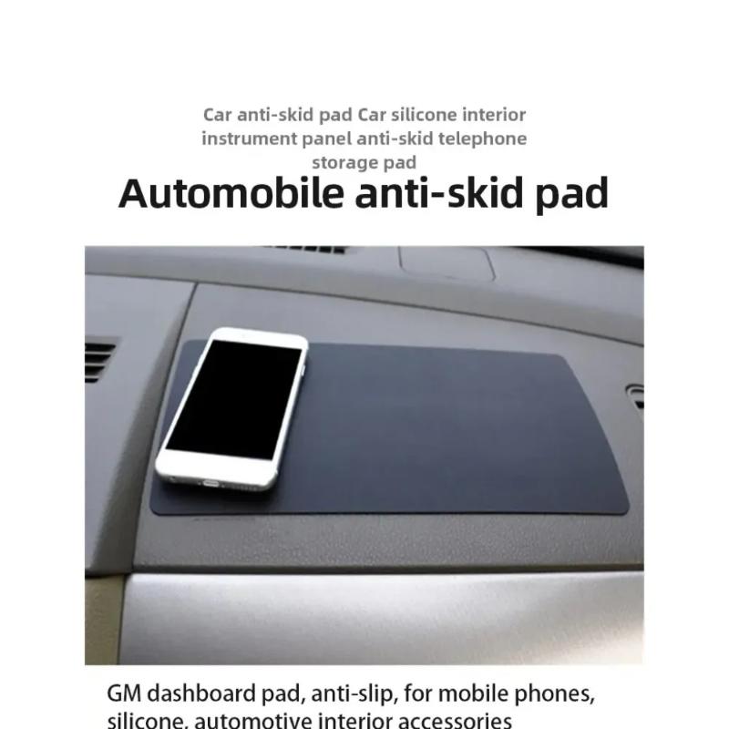 Car Non Slip Mat Sticky Anti Slip Pvc Pads Heat Resistant Dashboard Phone Sunglasses Holder Interior