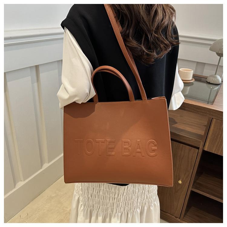 Minimalistische koreanische Tragetasche für Damen, große Kapazität, für Pendler, Umhängetasche CLE