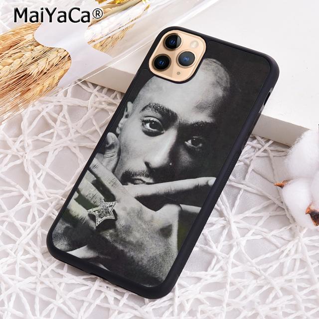 

New 2Pac Tupac Shakur Hip Hop Rapper Phone Case For iPhone 17 Air 16 15 14 plus 12 13 pro max Cover coque iPhone 11