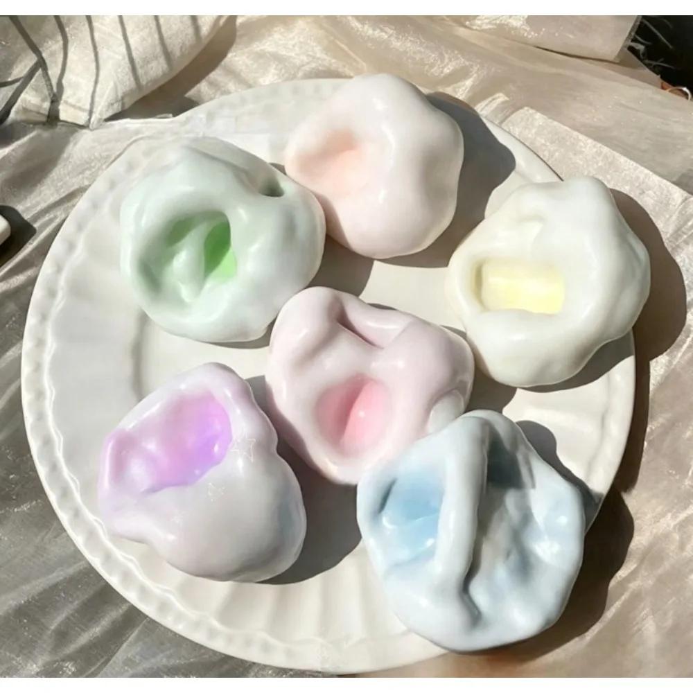 New Coconut Oil Squeeze Squishy Fidget Toys Stress Relieving Toy Ultra-Thin Ice Skin Blind Box Shapeable Venting Gift