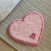 Adorable Colourful Heart-Shaped Puffy Art Rug Entrance Hall Bedroom Living Room Decorative Rug Home Decoration