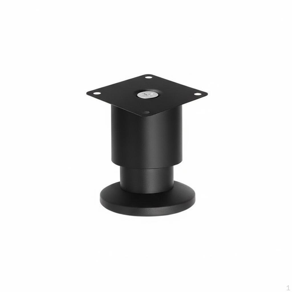 Adjustable Furniture Support Legs, Cabinet Sofa Bed Table Feet, Sturdy, NonSlip, RustResistant Black