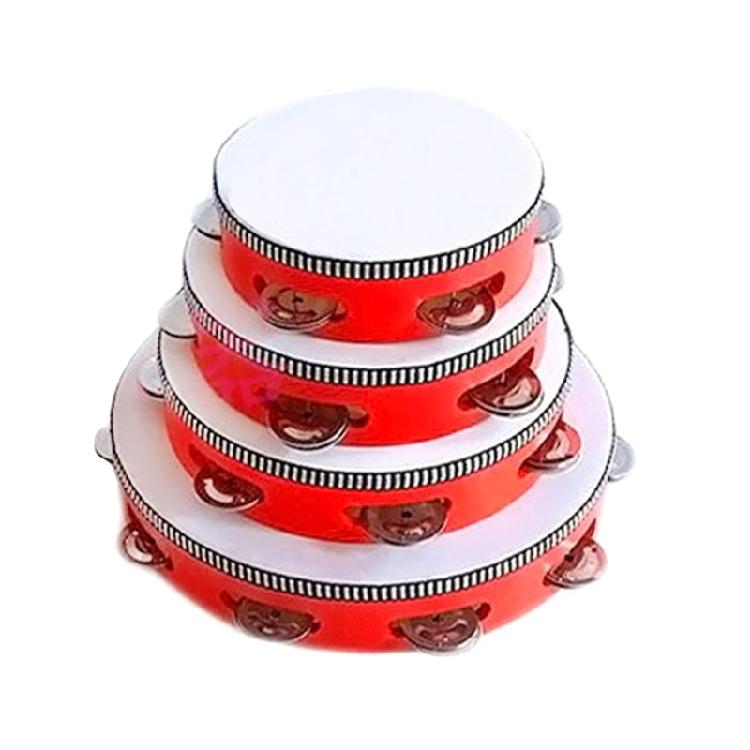 Tambourines with Metal Bells Drum Hand Percussion for Adults Church Party Play