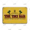 Funny Aloha Tiki Bar Tin Sign, Vintage Beach Bar, Pub Art, Wall Decor, Metal Plate, Retro Hawaii Beauty, Iron Painting Signs