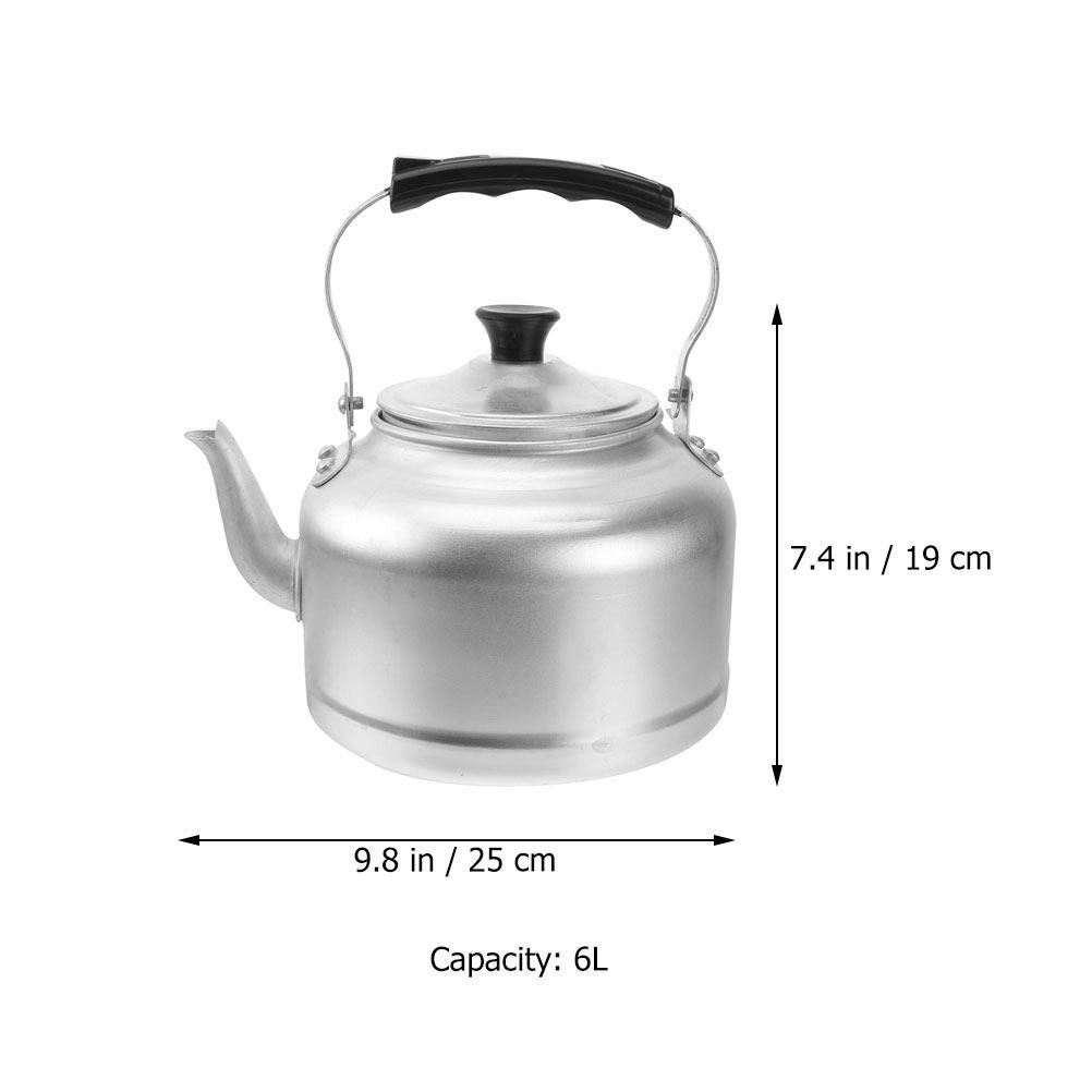 Bollitore in Alluminio Robusto Ampia Bocca Manico Confortevole Resistente all'Usura Bollitore da Fornello per Preparare Regolarmente Tè Caffè