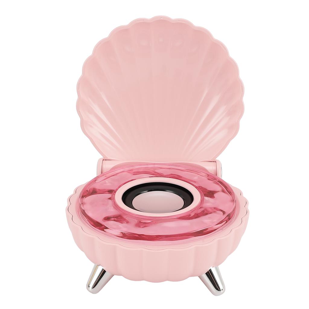 Kabelloser Wellenmusik-Player Surf-Sound Muschelförmiges LED-Nachtlicht Wasserwellen Bluetooth-Lautsprecher für den Innenbereich Rosa