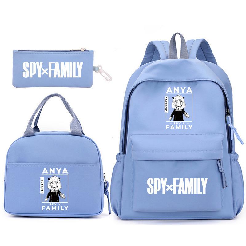 School Season Spy Playhouse Printed Backpack Pencil Bag Shoulder Bag Leisure Primary And Secondary School Students Schoolbag