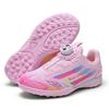 Children'S Football Shoes Training Shoes Tf Broken Nails Free Lace-Up Rotary Buckle Boys And Girls Primary School Boys' Sports Shoes
