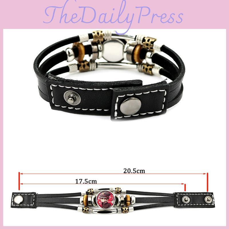 Bracelet Anime Hanako-kun Punk Vintage Tendance Bijoux Multicouches à Perles de Verre