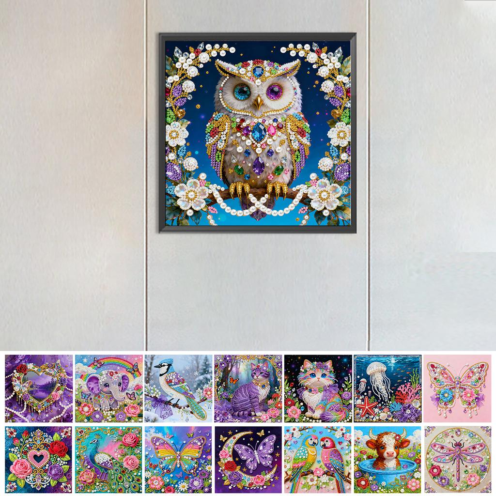 Zestawy do malowania diamentami i tworzenia obrazów z pereł i klejnotów DIY dla dorosłych Dekoracja domu Obrazy z diamentowymi kropkami Sztuka i rękodzieło 25x25cm Z ramką