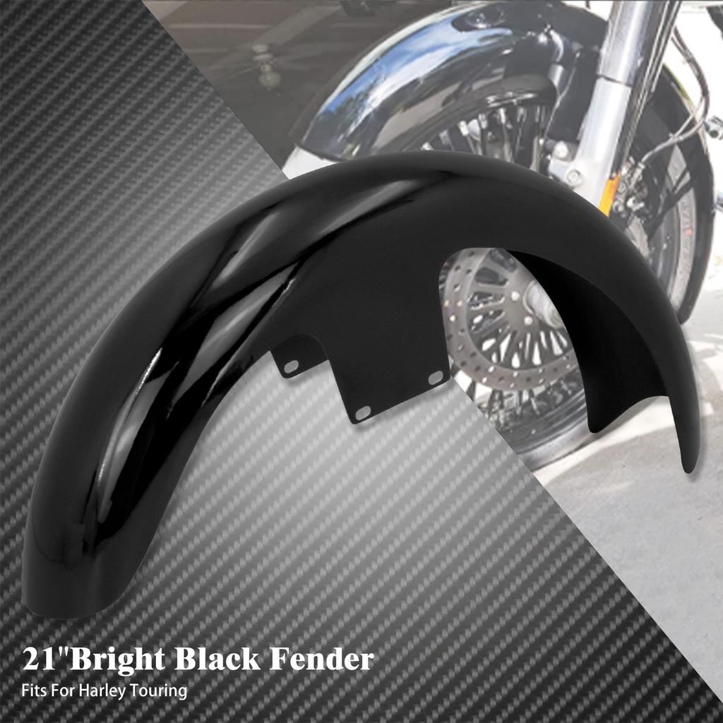 Motorcycle Steel 19'' 21'' Mudguard Wheels Wrap Front Fender For Harley Touring Road King Electra Street Glide Baggers 2014-2023