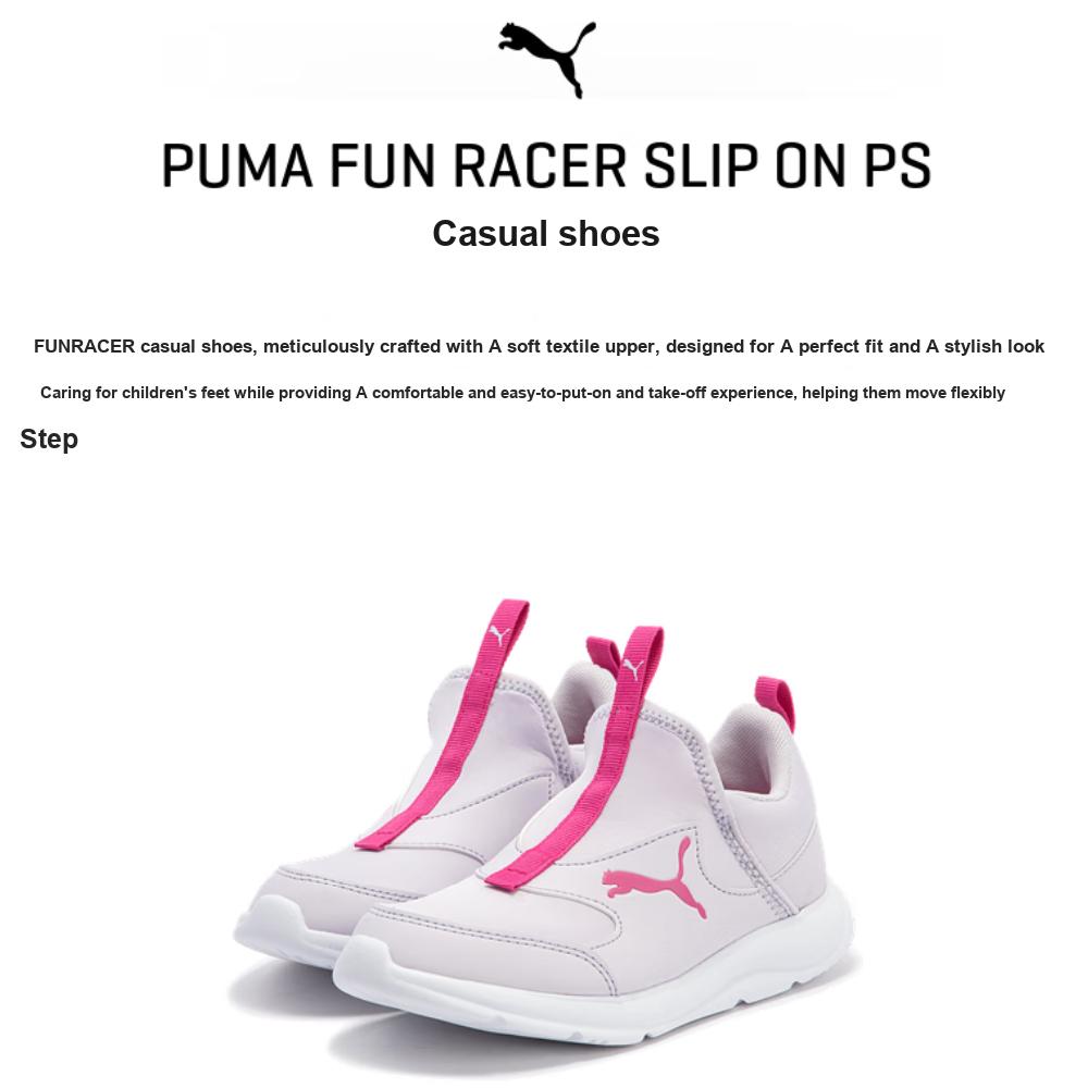 Puma Fun Racer Low Top Kids Casual Shoes Kids Casual Shoes Light-Purple 193668-18