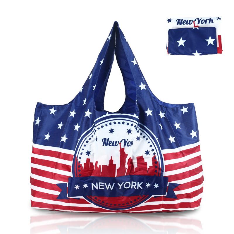 Foldable Eco-friendly Shopping Bag, Waterproof Tote Bag, Women's Large Capacity, Easy-to-store Handbag, Portable
