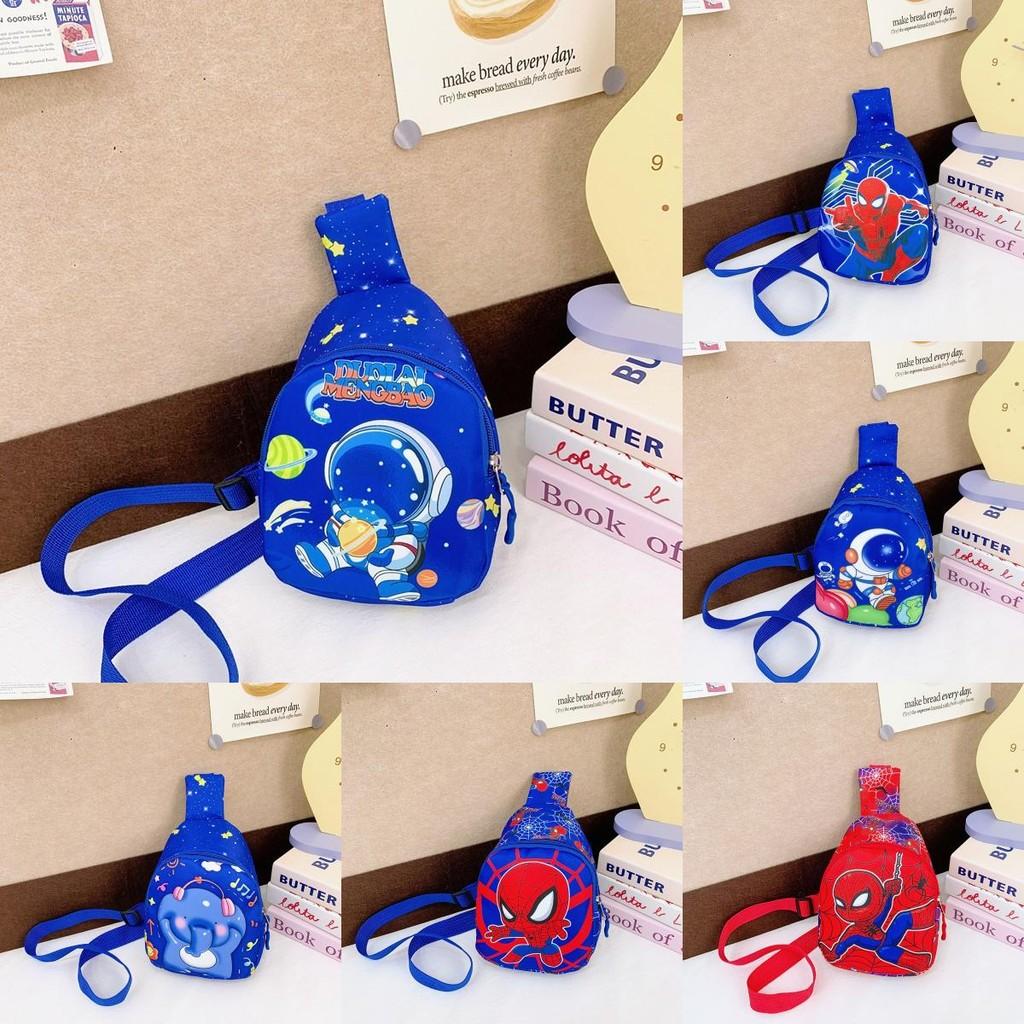 Spider Man Childrens Crossbody Bag With Polyester Lining For Kindergarten Daily Use