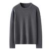 Women's 100% Pure Cashmere Loose Fit Round Neck Sweater - Simple, Versatile, Solid Color Fashion.