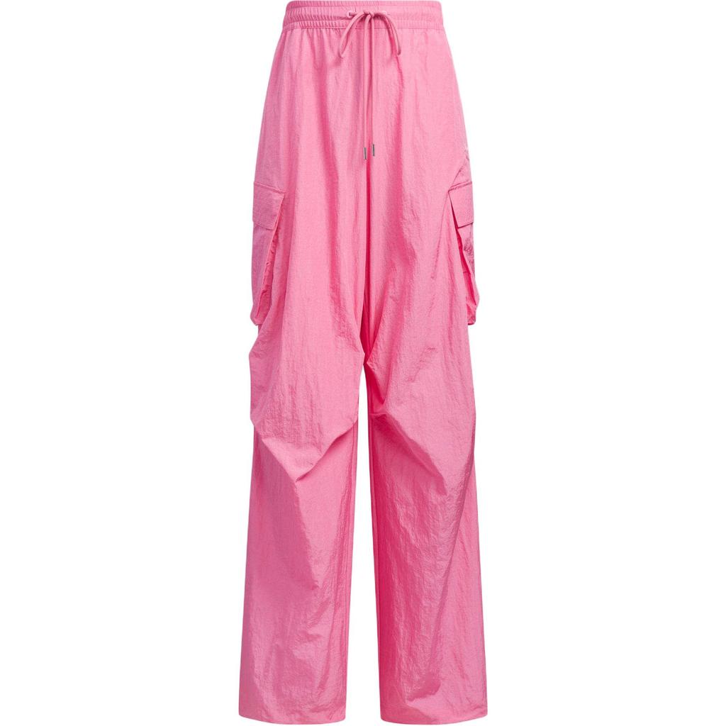 Adidas Originals Comfortable Solid Color Parachute Cargo Pants Women Pants Pink JD1126
