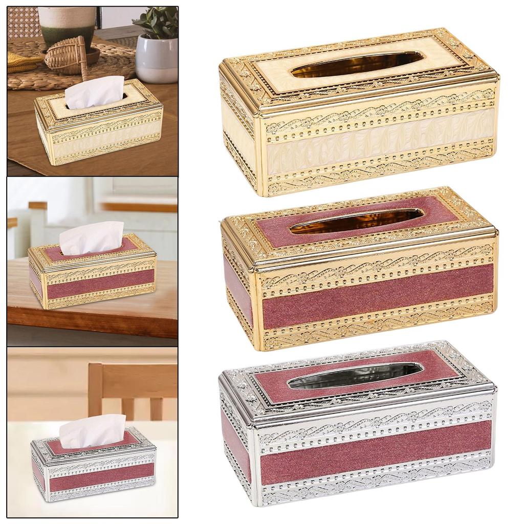 Tissue Box Cover Napkin Paper Holder Case Pumping Paper Case Tissue Holder for Office Kitchen Home Living Room Decoration