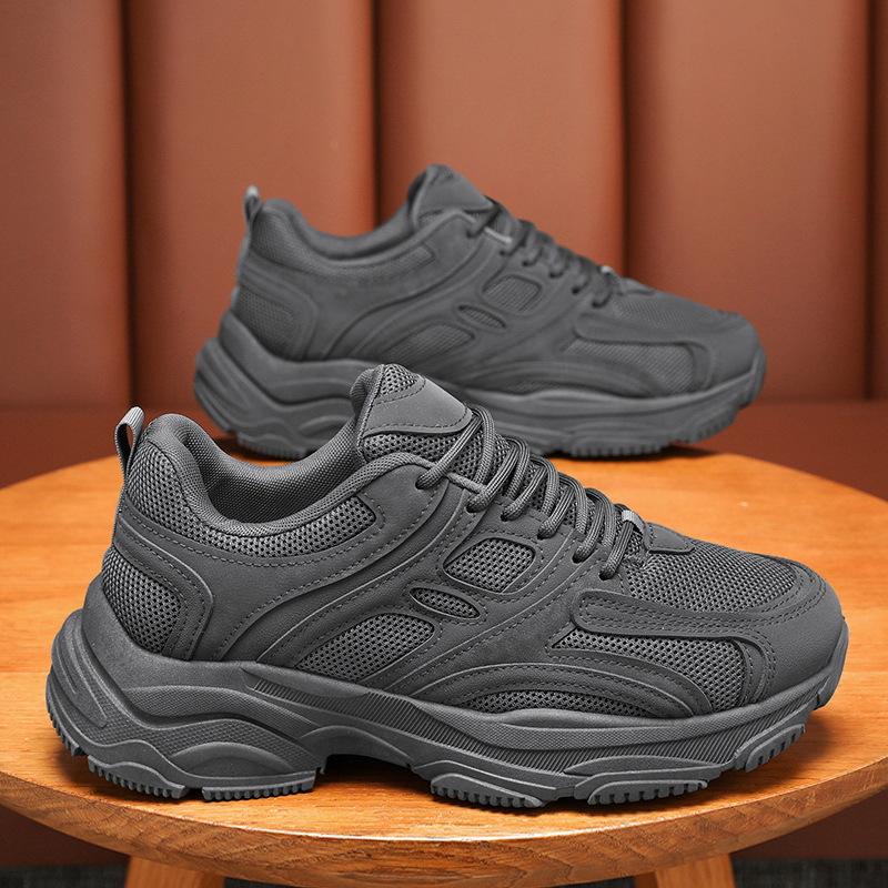 

Летняя мужская обувь новая дышащая сетчатая обувь мужская корейская версия трендовая универсальная обувь на платформе спортивная повседневная обувь для папы трендовая обувь 44