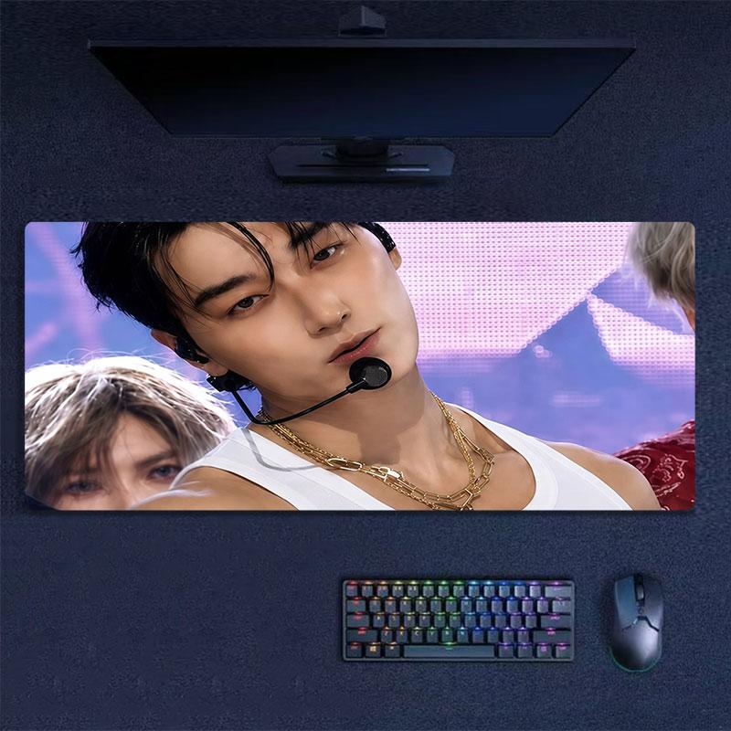 Choi San Mouse Pad, Large Gaming Desk Mat, Non-slip XXL Mousepad for Laptop & Tablet, Mini PC Playmat with Stitched Edges