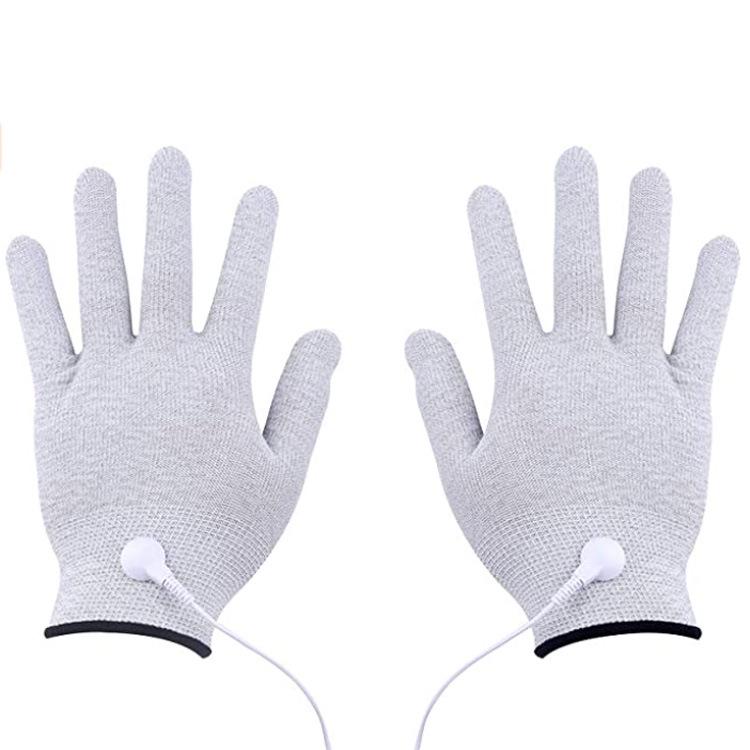 Portable EMS Pulse TENS Massage Gloves for Beauty and Physiotherapy