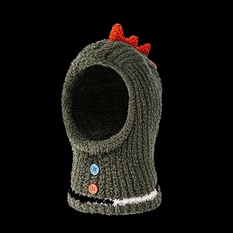 Lemonkid Kids Warm Dinosaur Beanie with Neck Warmer
