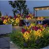Solar LED Butterfly Flower Lawn Light Outdoor Waterproof Simulation Butterfly Landscape Lamp Garden Path Home Christmas Decorative Light