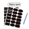 Reusable Waterproof Blackboard Sticker Labels with Self-Adhesive Pen Included for Food Storage Containers Spice & Cheese Markers