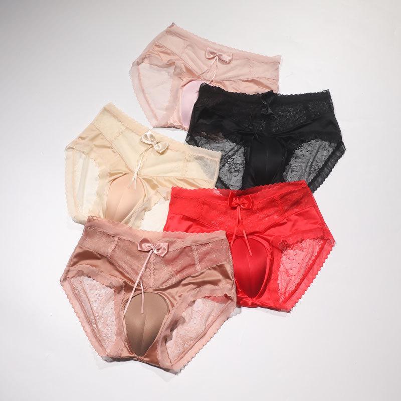 Sexy Spitze versteckte Slips Spaß große Größe gefälschte Girlboss Crossdressing Fengyin gefälschte Yin Slips Damen