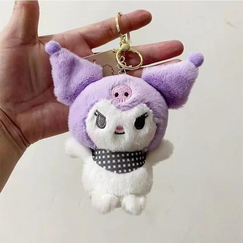 Adorable Sanrio Plush Keychain With Cute My Melody And Cinnamoroll 10cm Soft Toy