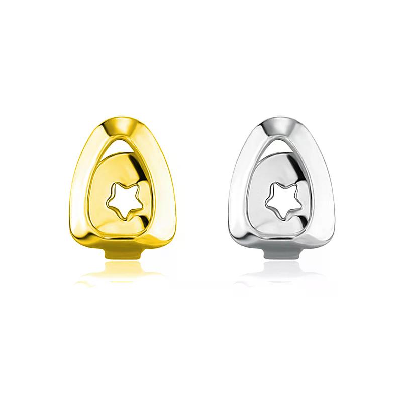 Hip Hop Hollow Star Tooth Grillz Teeth Decoration Tooth Caps Fangs Dental Grills For Women Men Jewelry Cosplay