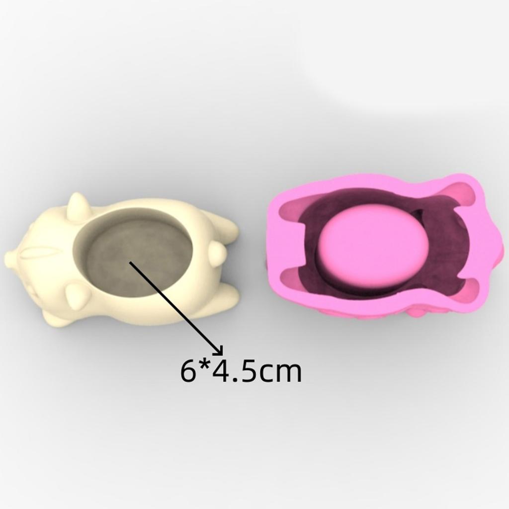 Handgefertigte Silikon-Pflanzgefäßform aus Epoxidharz, Tierform, Kreative Beton-Vasenformen für Sukkulenten und kleine Pflanzen