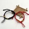 DIY Handmade Braided Red Rope Bracelet Kit with Colorful Accessories