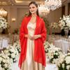 Atmungsaktiver Chiffon-Schal für Damen Damen-Schals und -Tücher Abendkleid, Uni-Schal, Weicher Schal Formelle Anlässe Eleganter Brautschal,