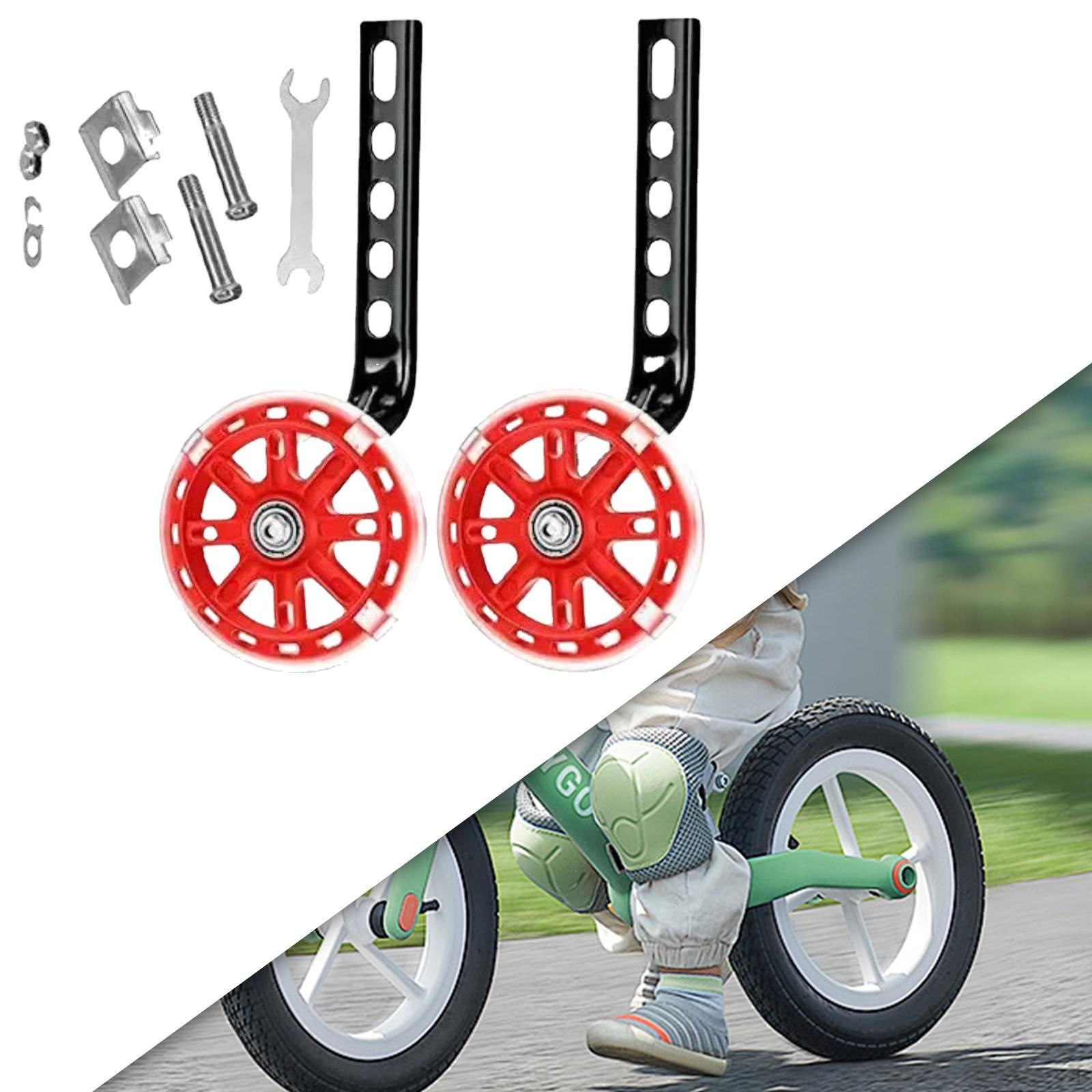 

Регулируемые детские велосипедные стабилизаторы для езды на открытом воздухе красный