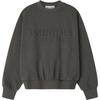 Moletom Clássico com Gola Redonda em Relevo 'Charcoal Heather' Masculino 192HO256551F
