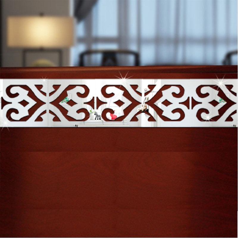 Elegant 10pcs 3d Mirror Geometry Vinyl Wall Sticker Decal For Diy Home Decoration