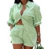 Women's Fashion Print Two-Piece Set: Elegant European & American Style