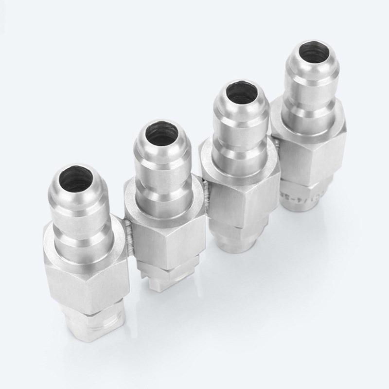 Edelstahl Hochdruckreiniger Düse Verstellbarer Sprüher Gewinkelt für Auto Haus Außenreinigung Zubehör