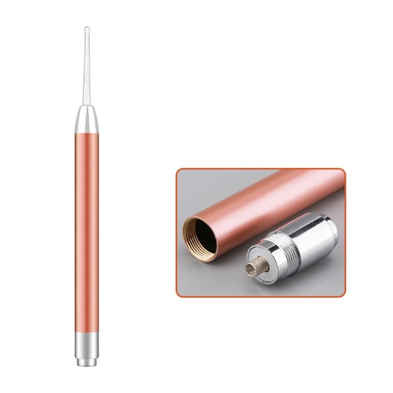 LED Ear Wax Removal Tools Safety Ear Pick Tool Kit with 2 Size Spoon Tip Ear Curette Safety Earwax Cleaning Tool Spoon