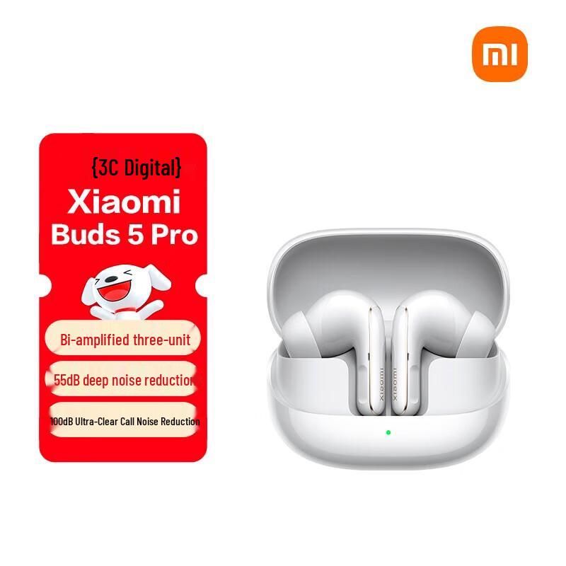 

Xiaomi Buds 5 Pro Noise-Cancelling Bluetooth Earbuds