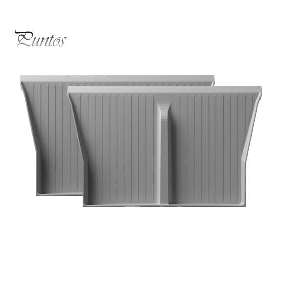 

2 шт., коврики для беспроводного зарядного устройства, износостойкие, водонепроницаемые, легко чистящиеся, многоразовые, автомобильные, на центральной консоли, внутренние противоскользящие защитные накладки для Tesla серый