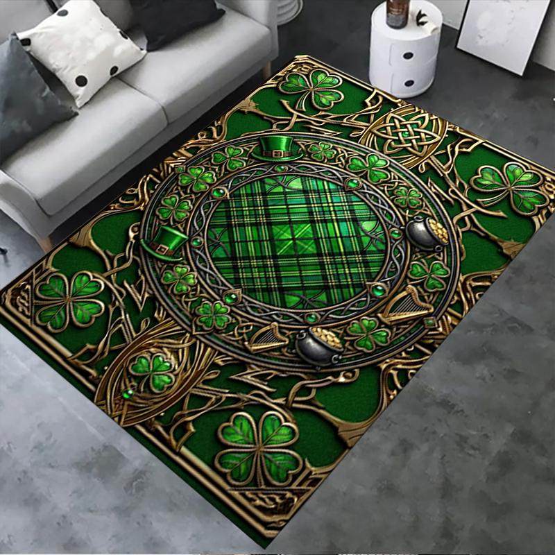 2025 New St.Patrick's Day Carpet Rug for Living Room Bedroom Home Sofa Decoration,Kids play Non-slip Floor Mat75