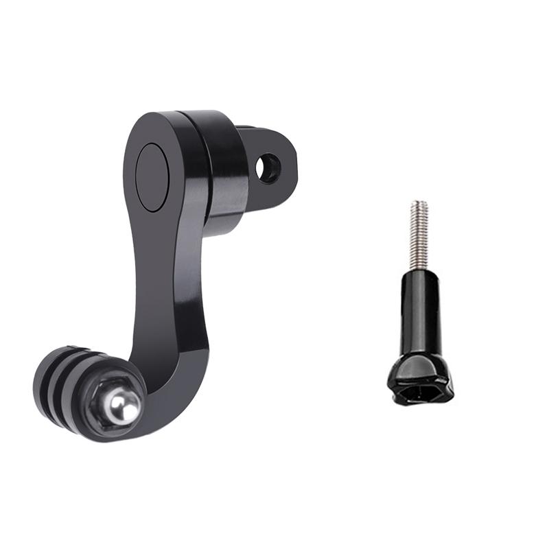360° Vertical Bracket Adapter for GoPro Hero 11 10 9 Yi DJI SJCAM Motorcycle Helmet Chin Stand Mount Holder Camera Accessories
