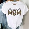 Kvinnor Mamma 90-tal O-ringad Mama 2022 Tryck T-tröja Modekläder T-shirt Casual Tecknat tryck Dam Kvinnliga Kläder Kortärmad Grafisk T-shirt